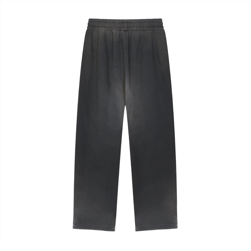 Sun Fade Raw Edge Straight-Leg Sweatpants