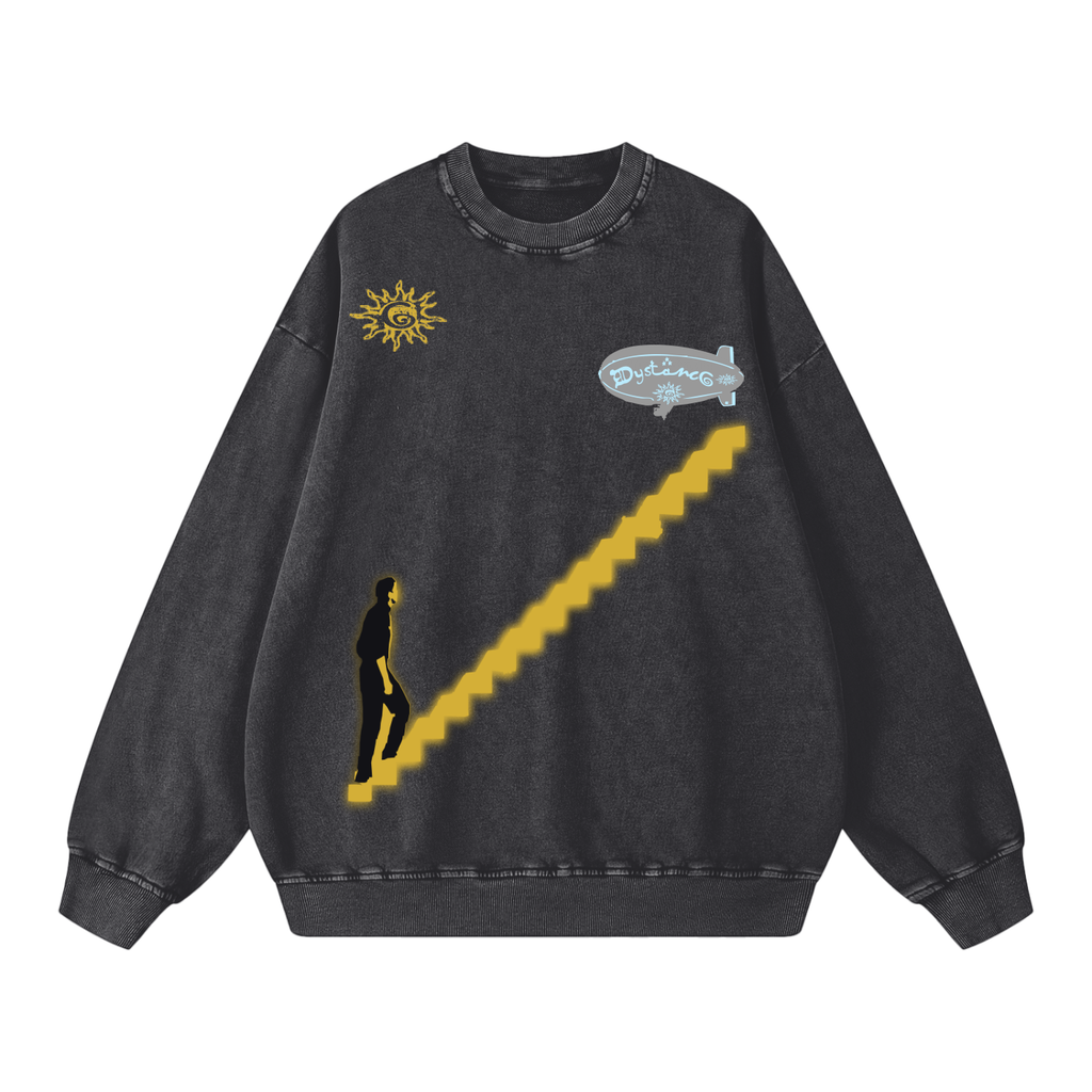 Snow Washed Oversized Sweatshirt