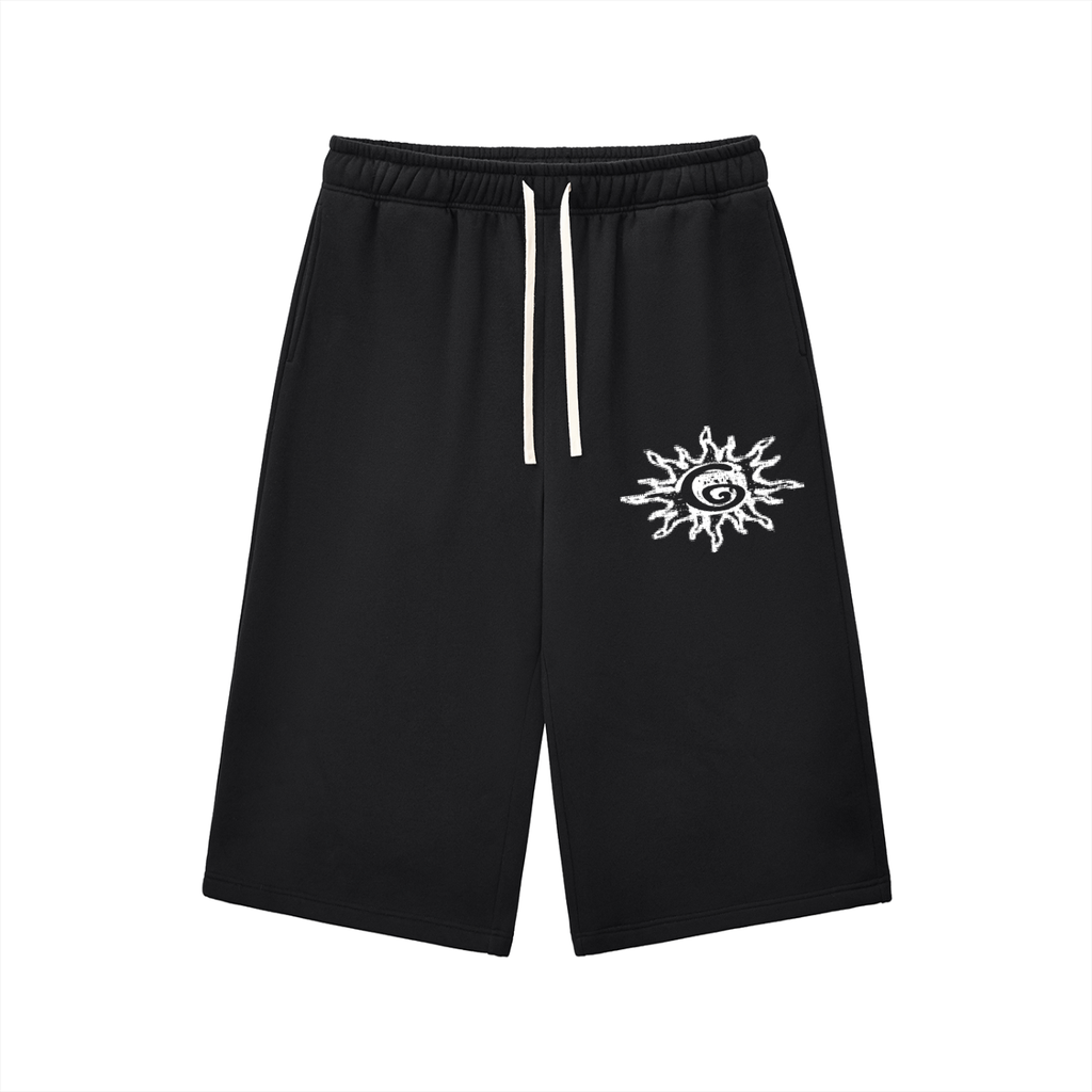 Relaxed Drawstring 3/4 Sweatpants